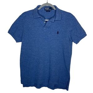 Polo by Ralph Lauren Men's Blue 100% Cotton Custom Fit Polo Shirt Size Medium